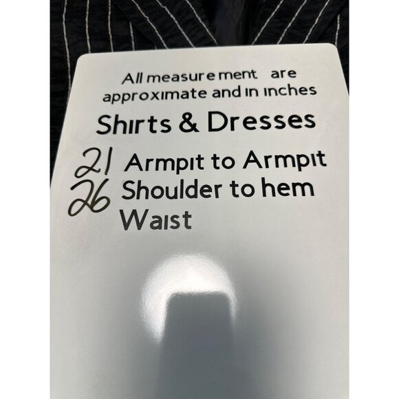 Chicos Black & White Striped Textured Blazer Jacket Size 2 US L - Picture 8 of 8